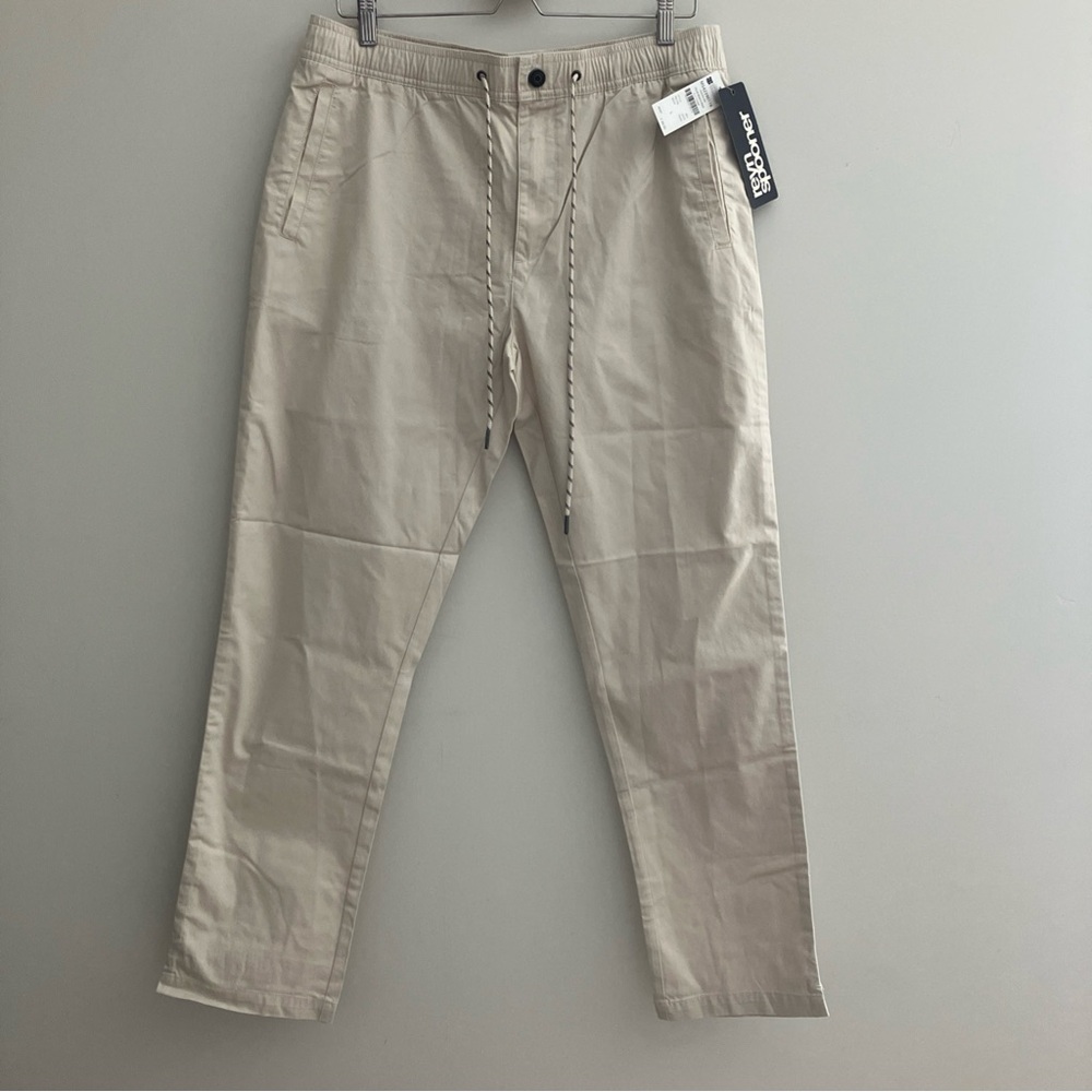 NWT Reyn Spooner Drawstring Pants 100% Cotton Twill Mens L Elastic Waist